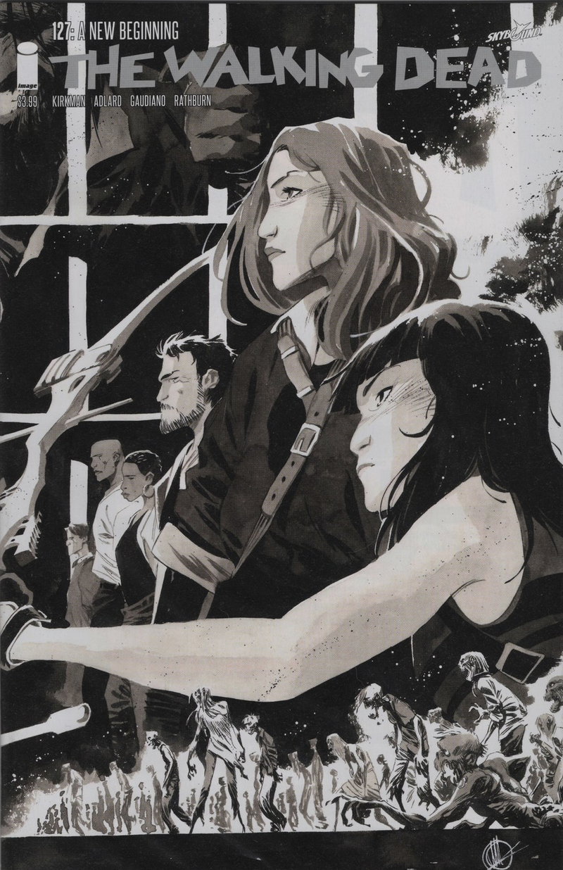 WALKING DEAD #127 15TH ANNIVERSARYSCALERA B&W VARIANT 2018 Walking Dead IMAGE COMICS