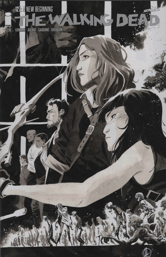WALKING DEAD #127 15TH ANNIVERSARYSCALERA B&W VARIANT 2018 Walking Dead IMAGE COMICS