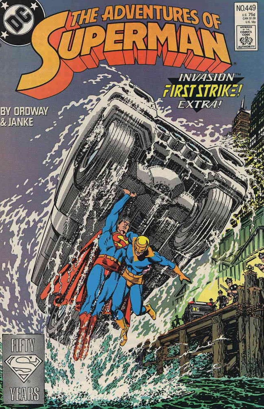 ADVENTURES OF SUPERMAN #449 1988 Superman DC COMCS