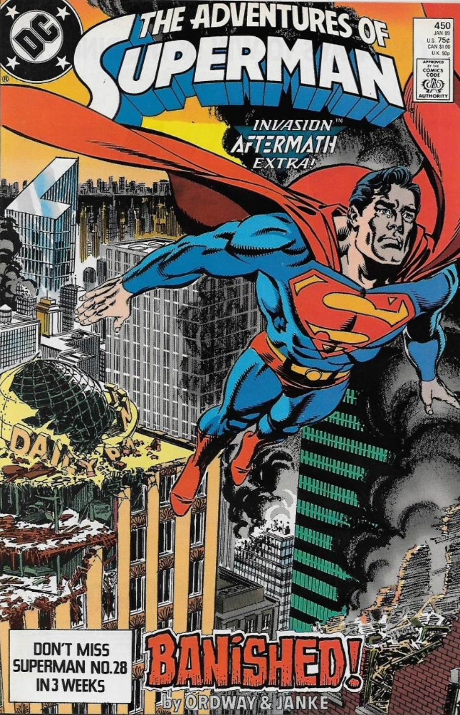ADVENTURES OF SUPERMAN #450 1989 Superman DC COMCS