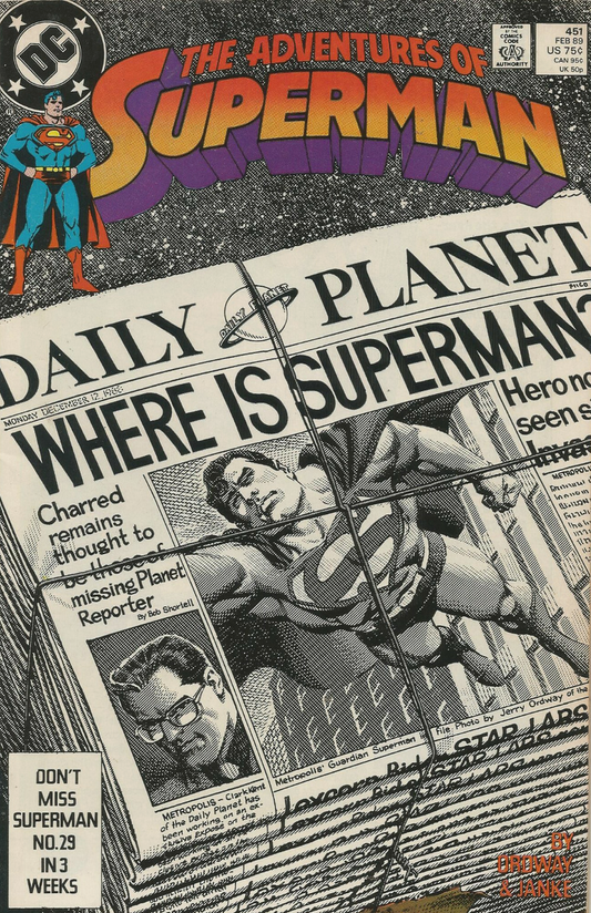 ADVENTURES OF SUPERMAN #451 1989 Superman DC COMCS