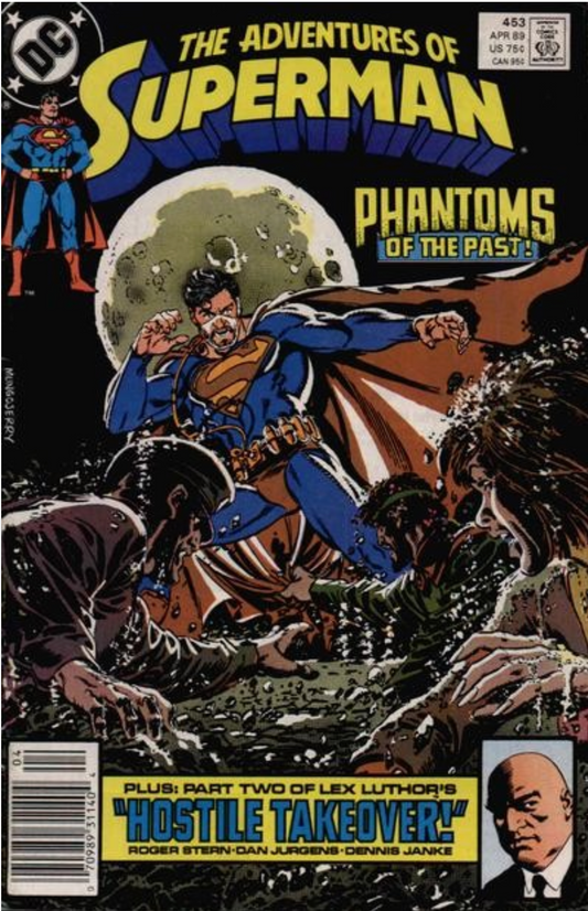ADVENTURES OF SUPERMAN #453 1989 NEWSSTAND Superman DC COMCS