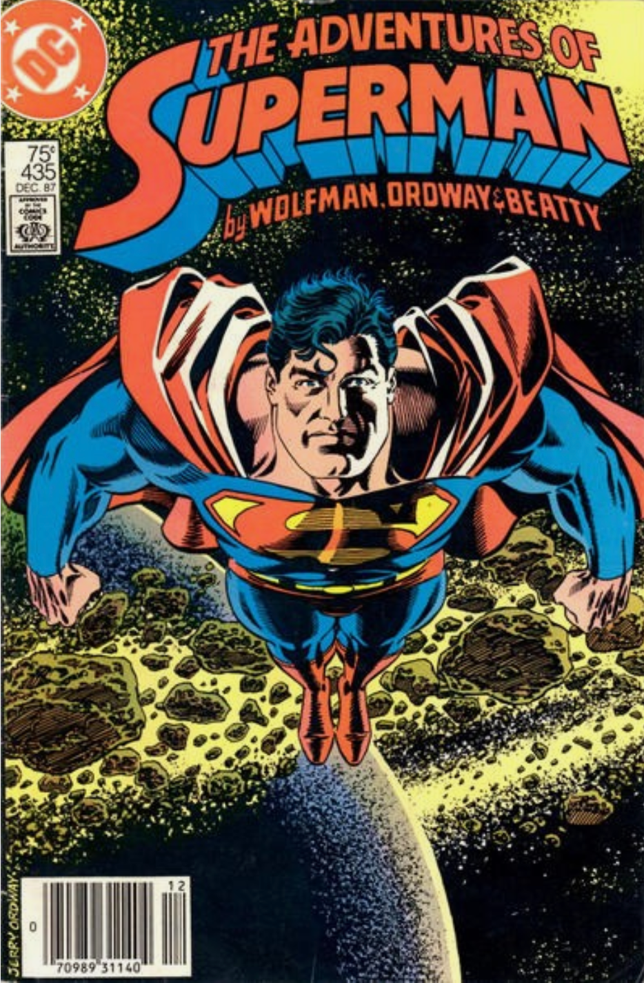 ADVENTURES OF SUPERMAN #435 1987 NEWSSTAND Superman DC COMCS