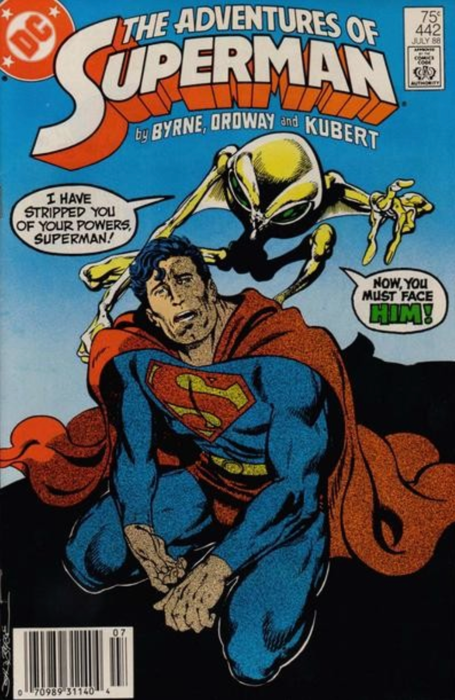 ADVENTURES OF SUPERMAN #442 1988 NEWSSTAND Superman DC COMCS