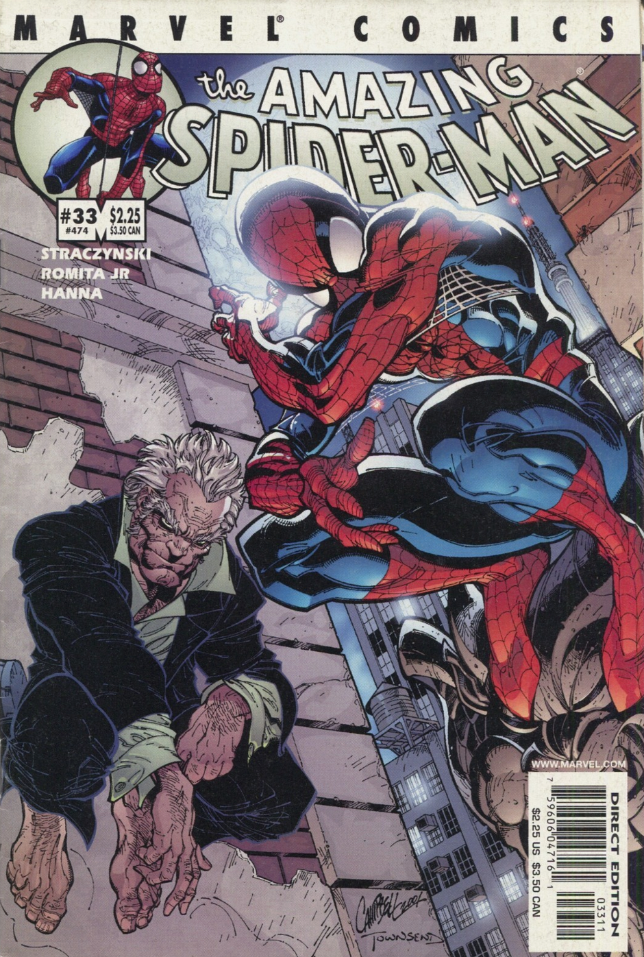 AMAZING SPIDER-MAN #33 2001 J SCOTT CAMPBELL (EZEKIEL APP) Amazing Spider-Man MARVEL COMCS