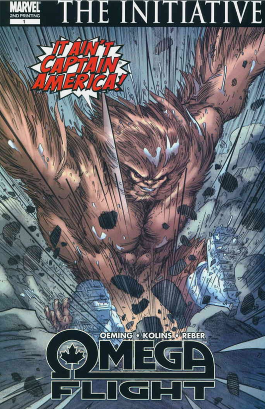 OMEGA FLIGHT #1 2ND PRINT VARIANT 2007 MARVEL COMCS