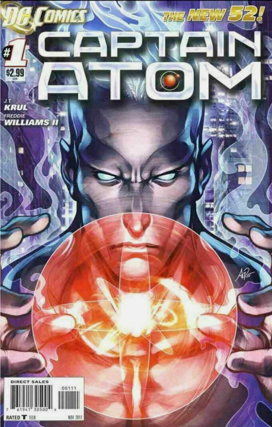 CAPTAIN ATOM #1 NEW 52 2011 ARTGERM COVER