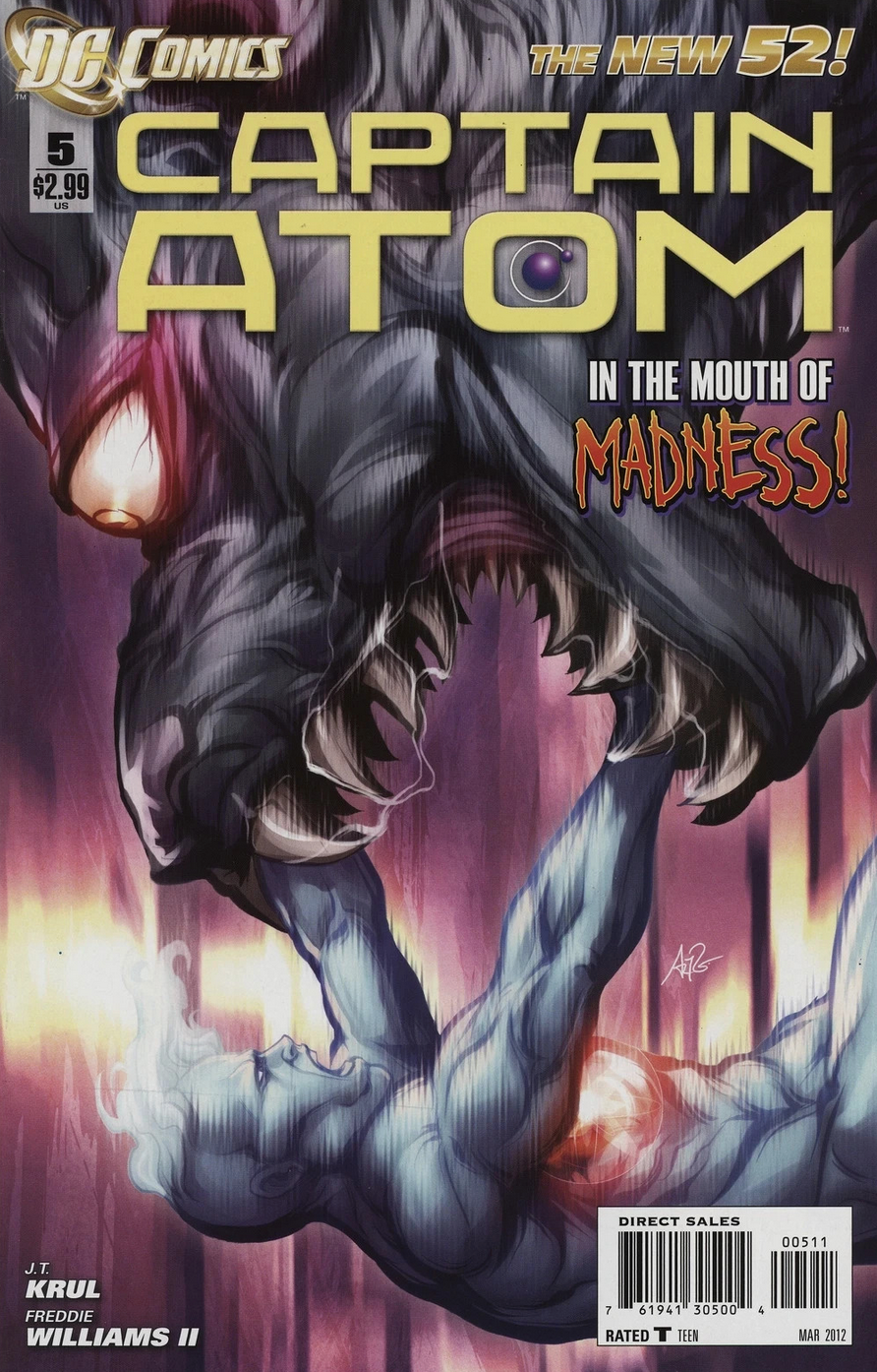 CAPTAIN ATOM #5 NEW 52 2011 ARTGERM COVER