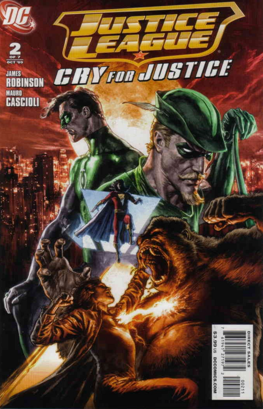 JUSTICE LEAGUE CRY FOR JUSTICE #2 (OF 7) 2009 Justice League of America DC Comics