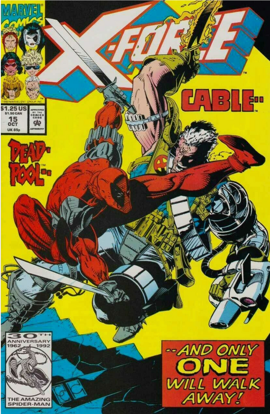 X-FORCE #15 DEADPOOL CABLE 1992 X-Force MARVEL COMCS