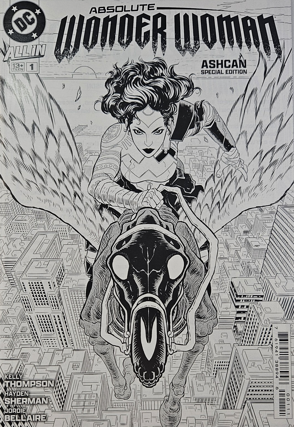 ABSOLUTE WONDER WOMAN SUPERMAN #1 2024 ASHCAN