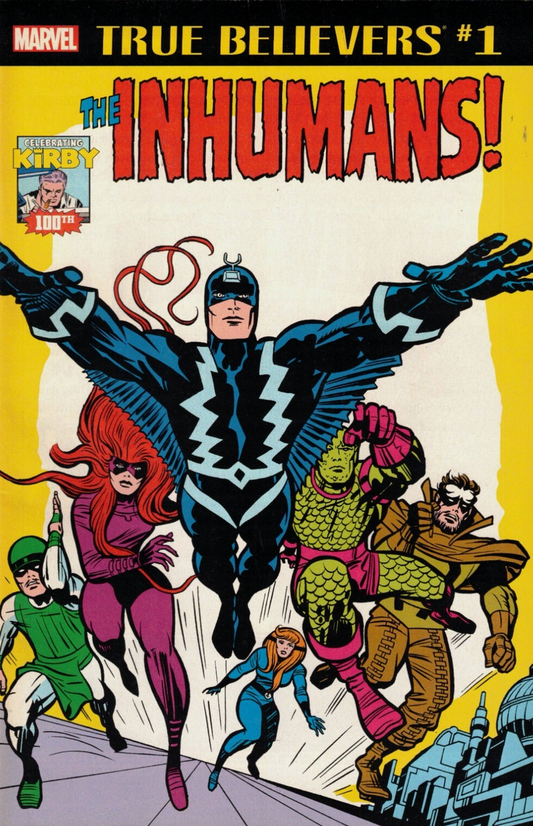 TRUBE BELIEVERS KIRBY 100TH INHUMANS #1 2017 Captain America MARVEL COMICS