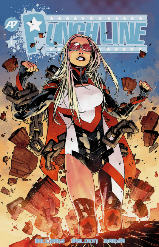 PUNCHLINE #1 2ND PRINT VARIANT 2019 comic book ANTARCTIC PRESS
