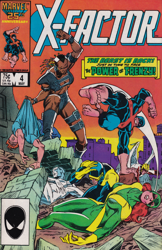 X-FACTOR #4 1986 (1ST APP FRENZY) X-Factor MARVEL COMICS