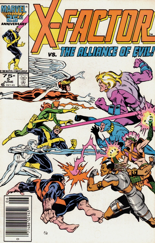 X-FACTOR #5 1986 (1ST CAMEO APOCALYPSE) NEWSSTAND X-Factor MARVEL COMICS