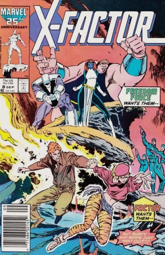 X-FACTOR #8 1986 NEWSSTAND X-Factor MARVEL COMICS