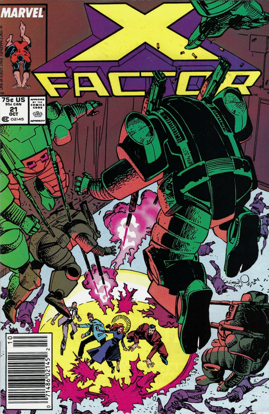 X-FACTOR #21 1987 NEWSSTAND X-Factor MARVEL COMICS