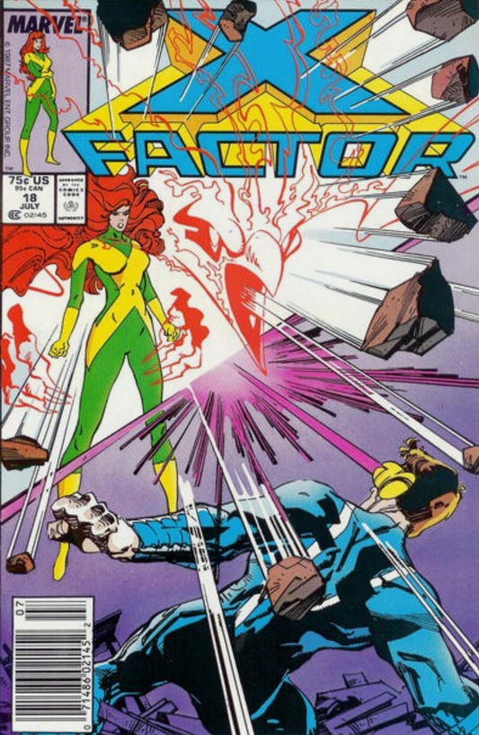 X-FACTOR #18 1987 NEWSSTAND X-Factor MARVEL COMICS