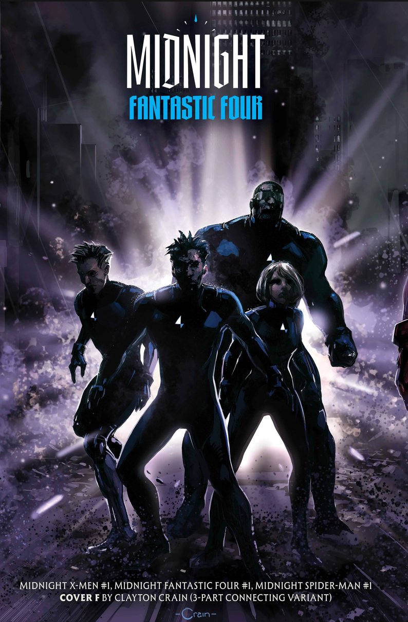 09/09/2026 MIDNIGHT FANTASTIC FOUR #1 CLAYTON CRAIN 3-PART CONNECTING VARIANT MARVEL