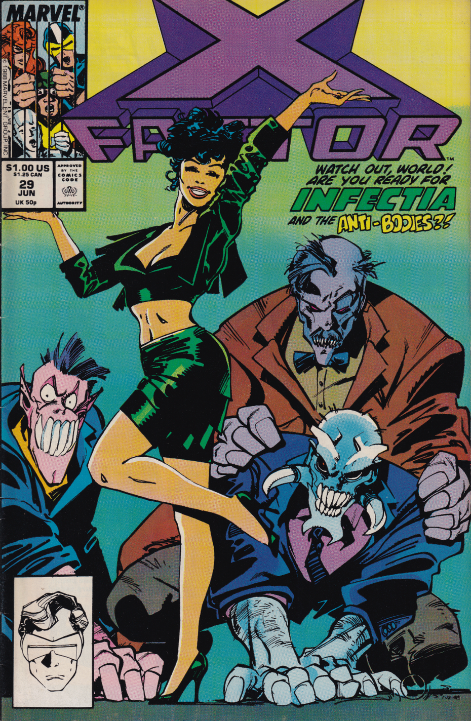 X-FACTOR #29 1988 (1ST APP INFECTIA)