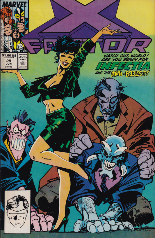 X-FACTOR #29 1988 (1ST APP INFECTIA) X-Factor MARVEL COMICS