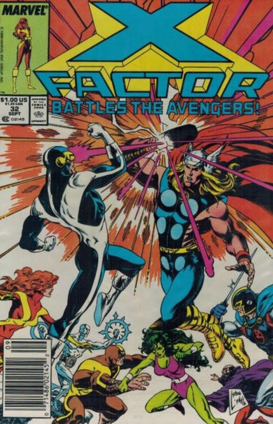 X-FACTOR #32 1988 (1ST APP N'ASTIRH) NEWSSTAND X-Factor MARVEL COMICS