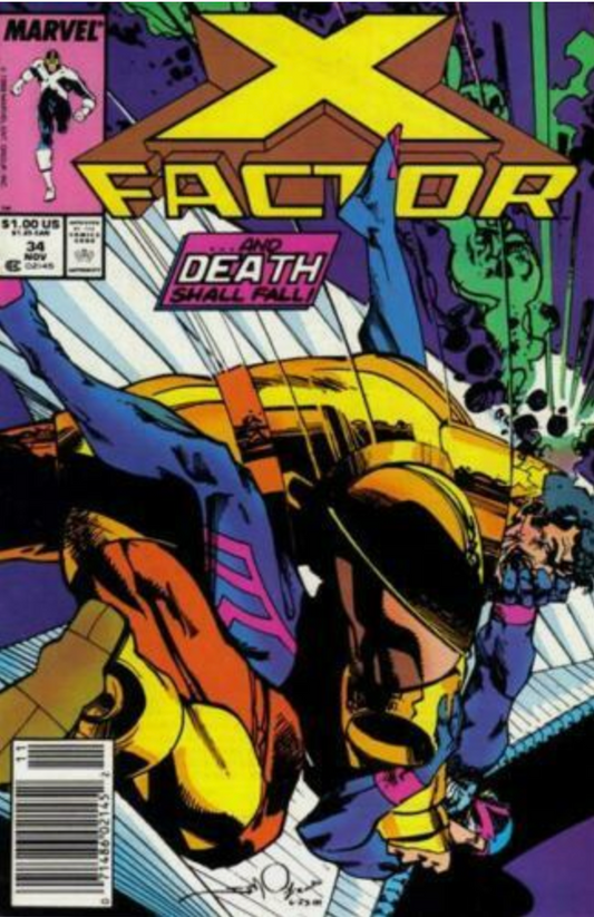 X-FACTOR #34 1988 NEWSSTAND X-Factor MARVEL COMICS