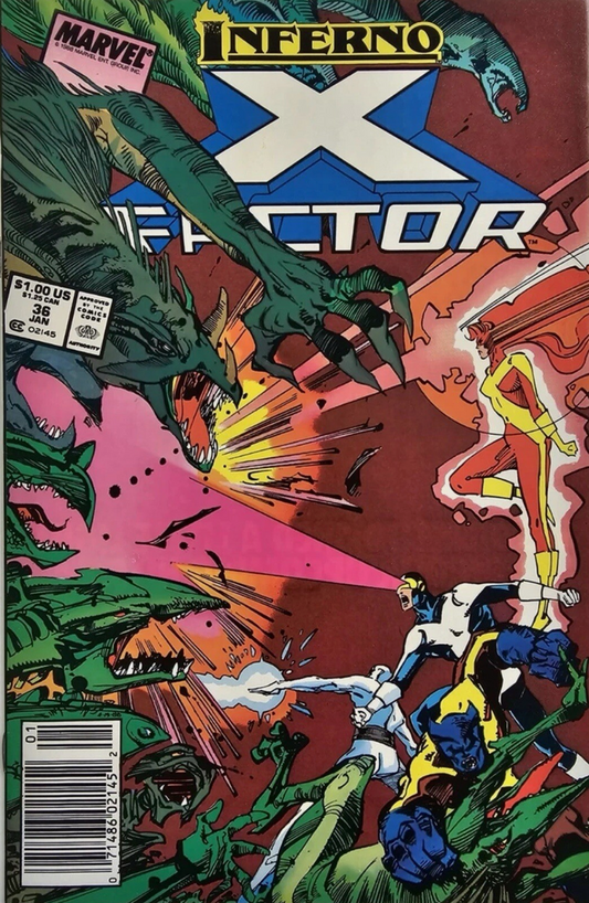 X-FACTOR #36 1989 NEWSSTAND X-Factor MARVEL COMICS