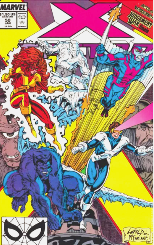 X-FACTOR #50 1990 LIEFELD COVER X-Factor MARVEL COMICS