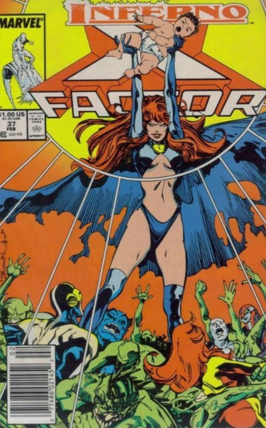 X-FACTOR #37 1989 NEWSSTAND X-Factor MARVEL COMICS