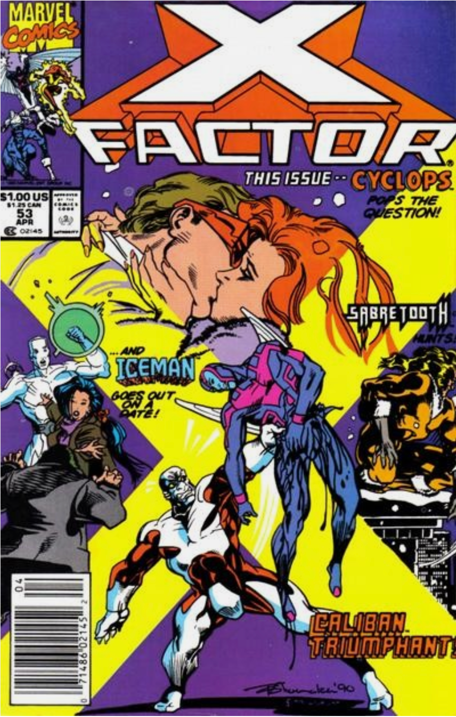 X-FACTOR #53 1990 NEWSSTAND X-Factor MARVEL COMICS