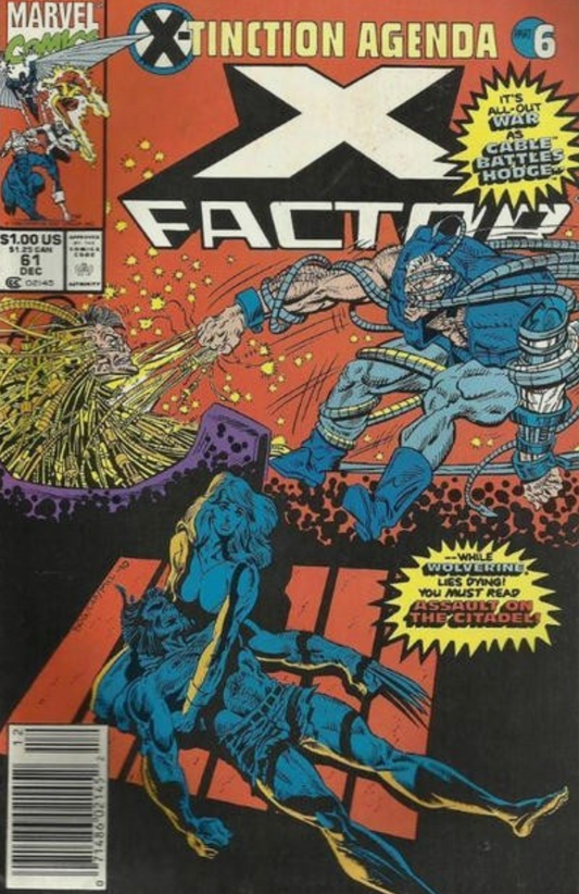 X-FACTOR #61 1990 NEWSSTAND X-Factor MARVEL COMICS