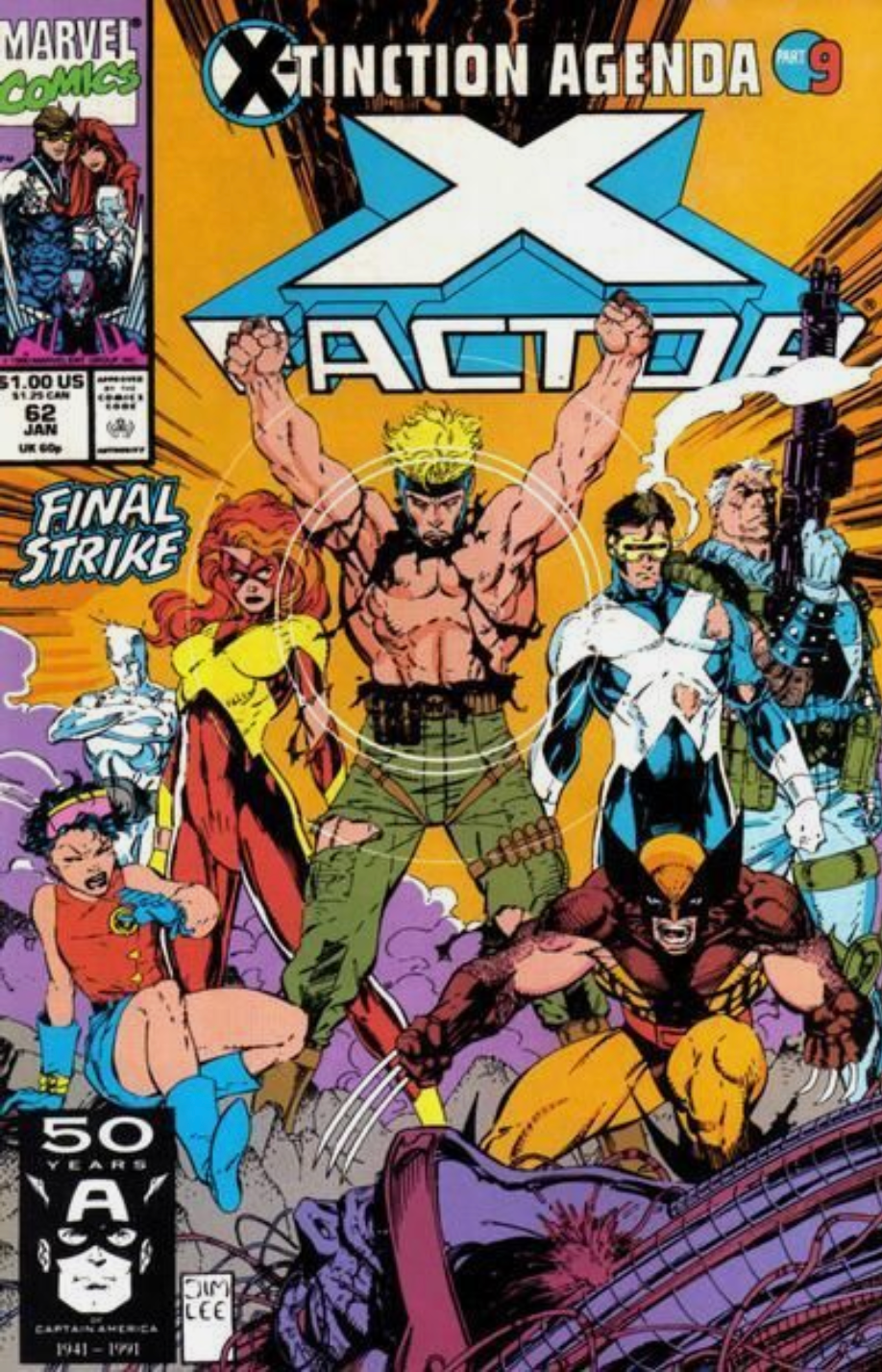 X-FACTOR #62 1991 JIM LEE COVER