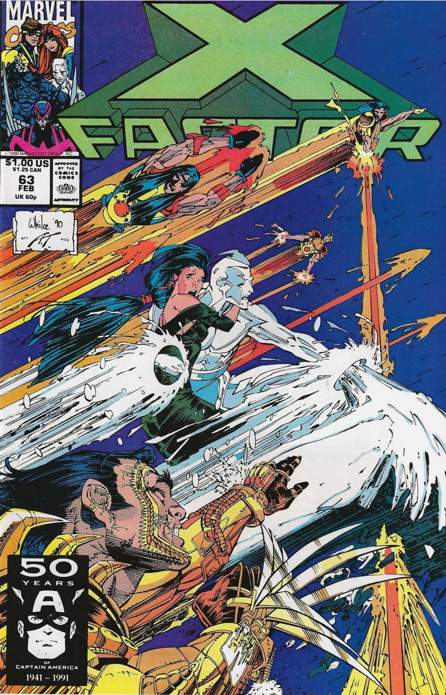 X-FACTOR #63 1991 WHILCE PORTACIO COVER