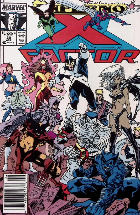 X-FACTOR #39 1989 NEWSSTAND X-Factor MARVEL COMICS