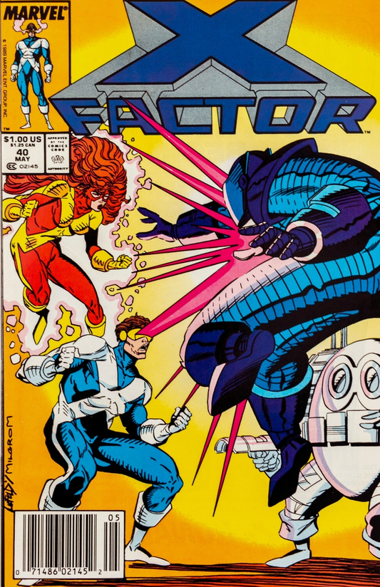 X-FACTOR #40 1989 (1ST ROB LIEFELD WORK FOR MARVEL) NEWSSTAND X-Factor MARVEL COMICS