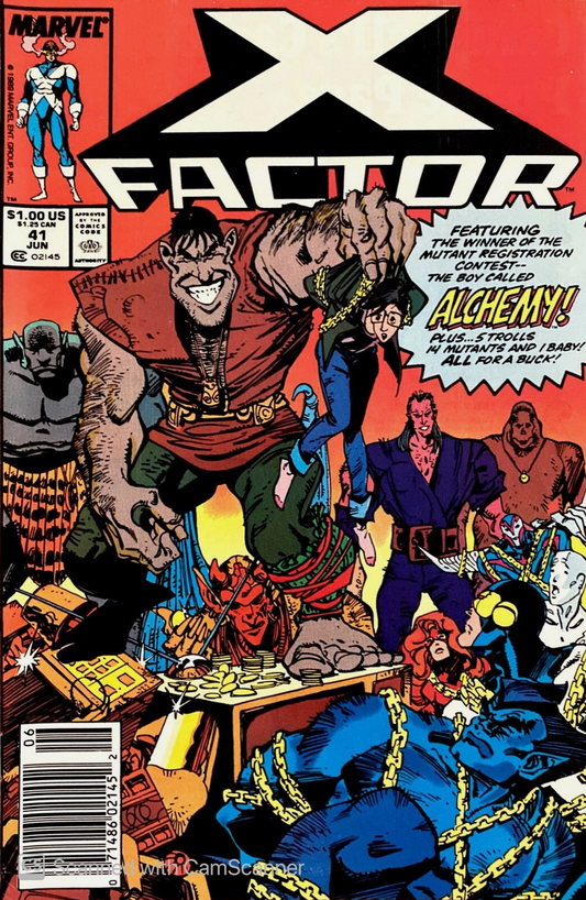 X-FACTOR #41 1989 NEWSSTAND X-Factor MARVEL COMICS