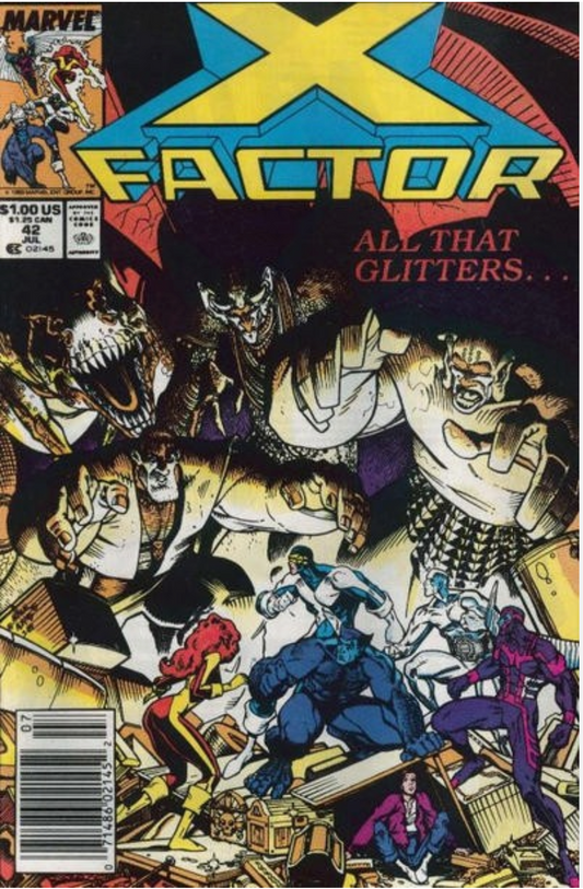 X-FACTOR #42 1989 NEWSSTAND X-Factor MARVEL COMICS