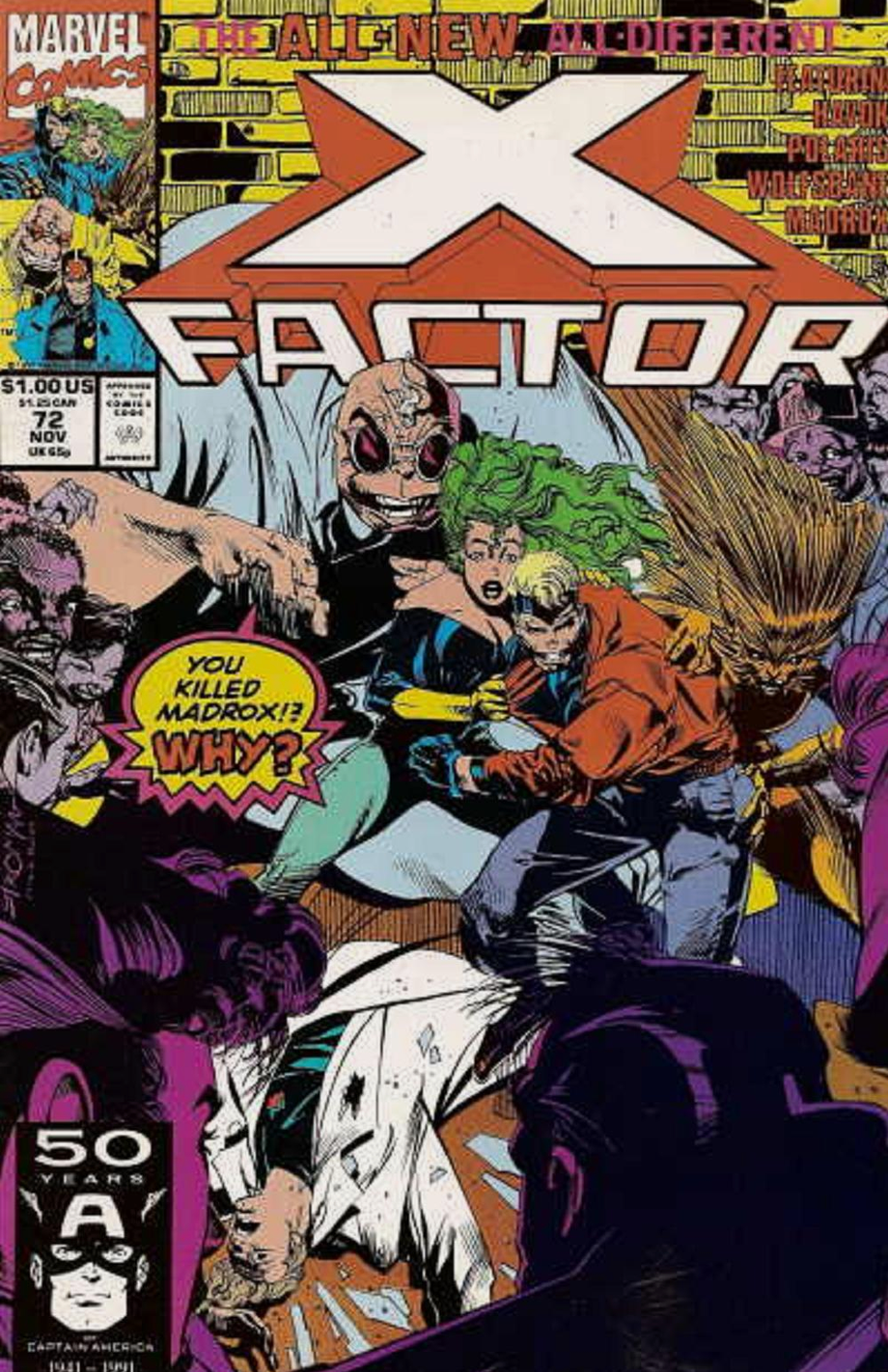X-FACTOR #72 1991 X-Factor MARVEL COMICS