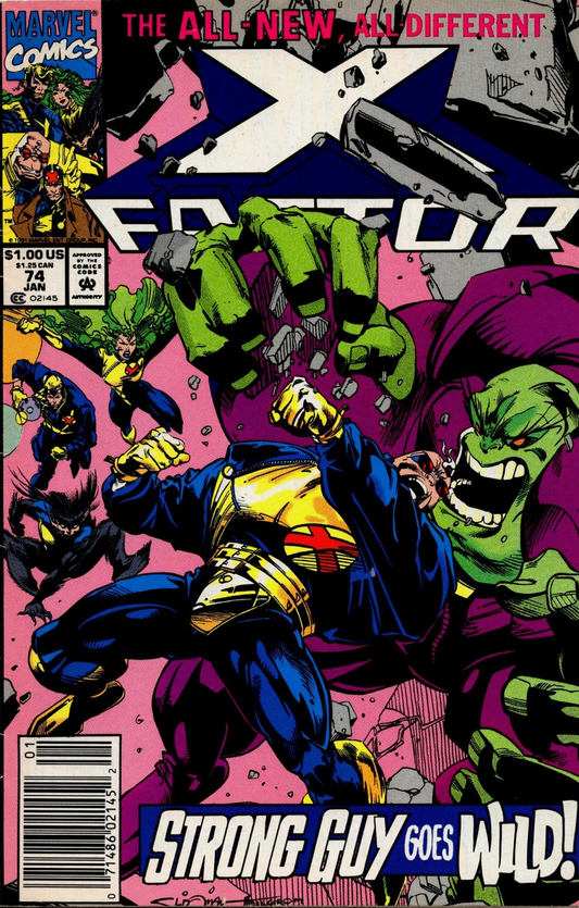 X-FACTOR #74 1992 NEWSSTAND X-Factor MARVEL COMICS