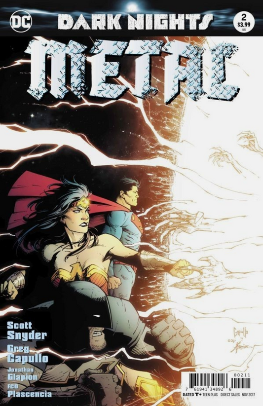 DARK NIGHTS METAL #2 CAPULLO FOIL STAMPED 1ST PRINT 2017 Dark Nights DC COMICS