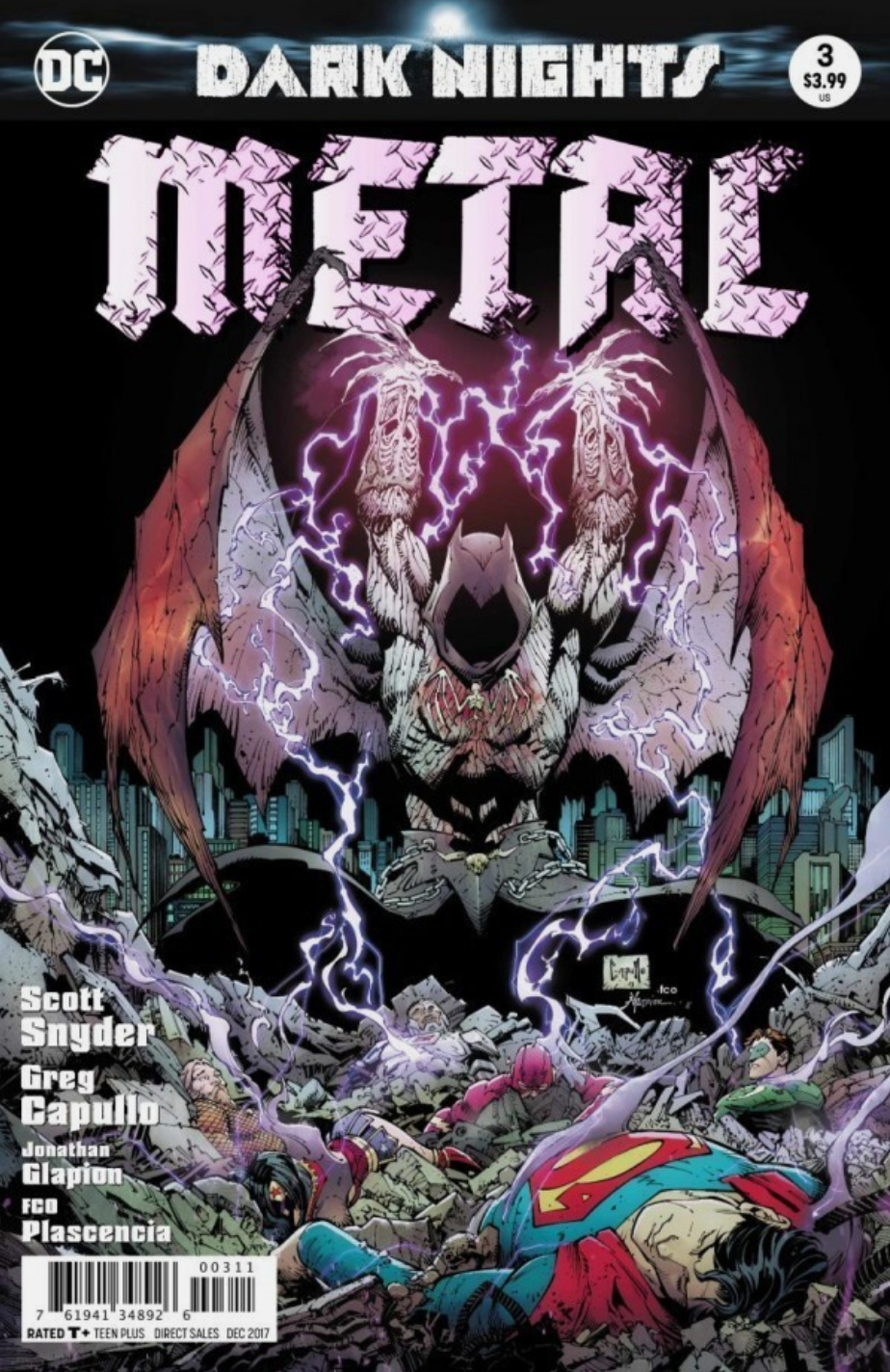 DARK NIGHTS METAL #3 CAPULLO FOIL STAMPED 1ST PRINT 2017
