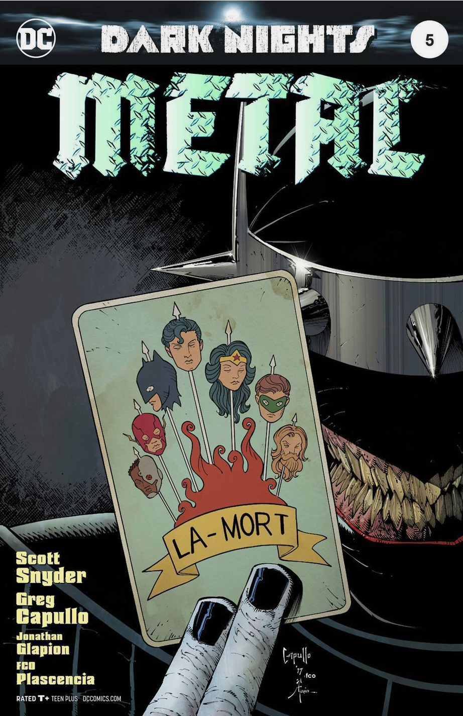 DARK NIGHTS METAL #5 CAPULLO FOIL STAMPED 1ST PRINT 2017
