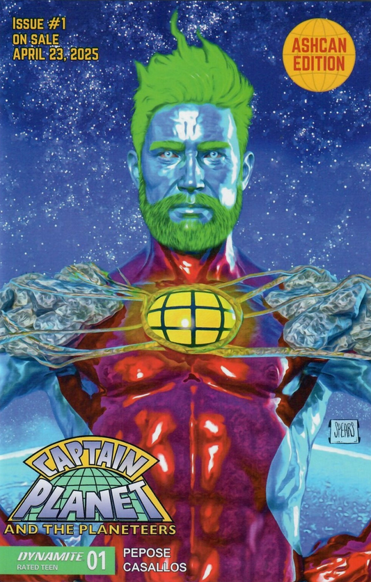 CAPTAIN PLANET #1 ASHCAN 2025 DYNAMITE