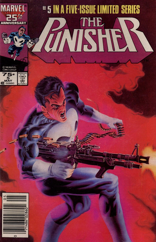 PUNISHER #5 1986 NEWSSTAND Punisher MARVEL COMICS