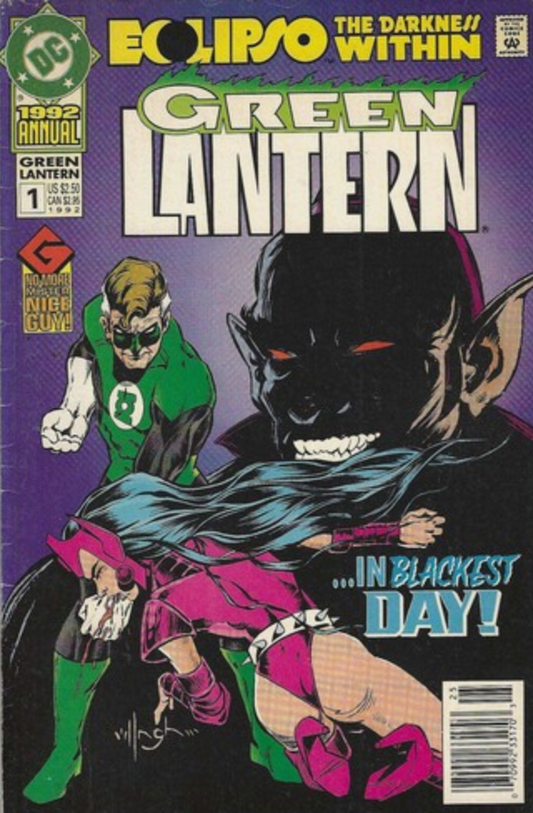GREEN LANTERN ANNUAL #1 ECLIPSO THE DARKNESS WITHIN 1992 NEWSSTAND Green Lantern DC COMICS