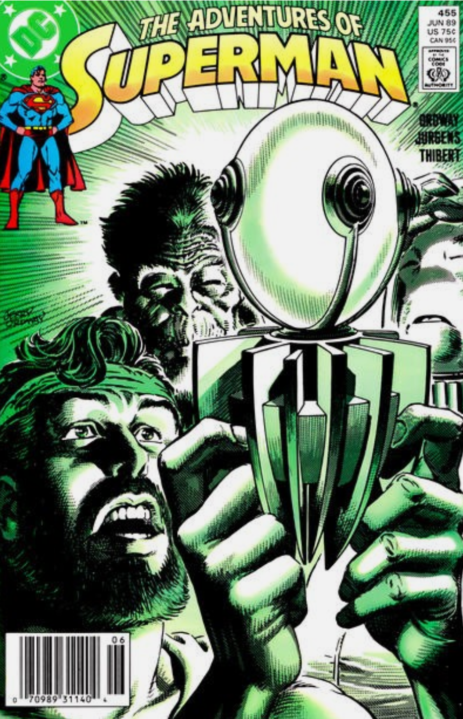 ADVENTURES OF SUPERMAN #455 1989 NEWSSTAND