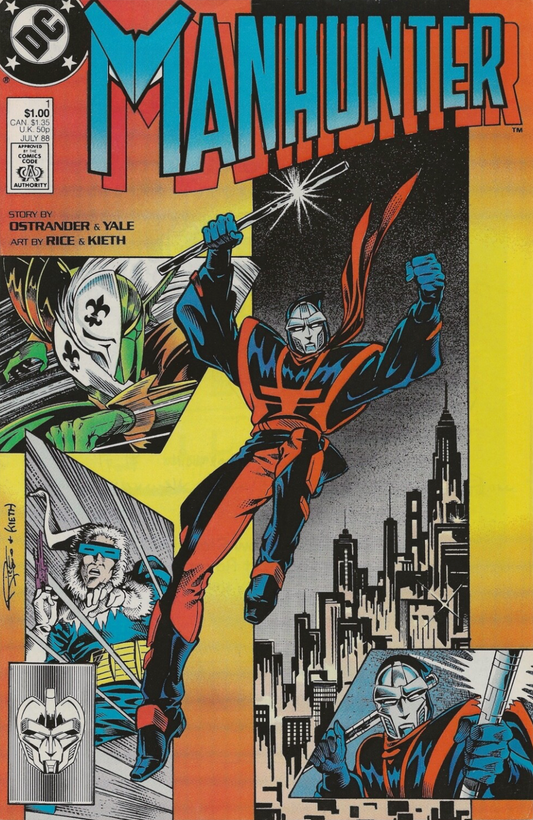 MANHUNTER #1 SAM KIETH COVER 1988 Green Lantern DC COMICS