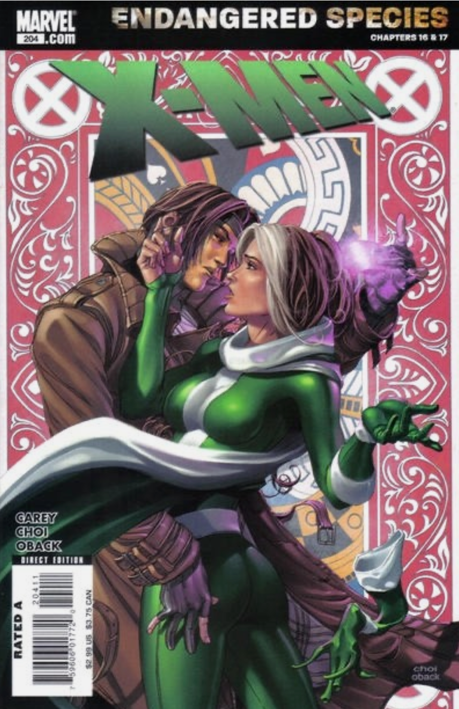 X-MEN #204 ROGUE GAMBIT CHOI 2007