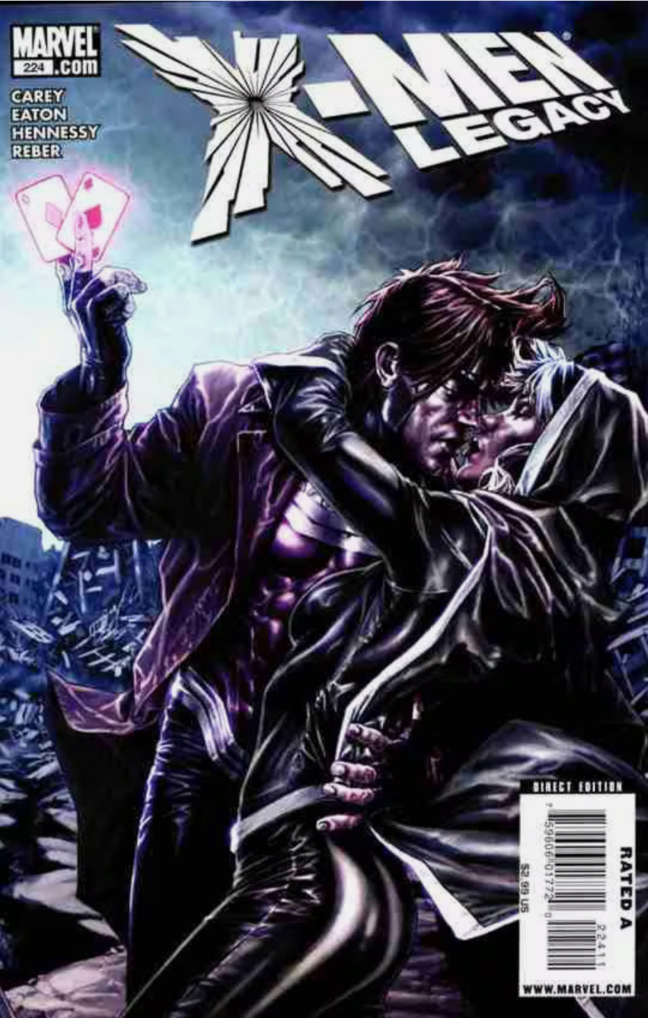 X-MEN LEGACY #223 ROGUE GAMBIT BERMEJO 2008
